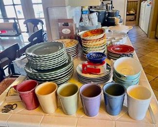 pottery barn dishes & Italy dishes