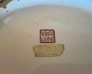 chinoiserie porcelain royal hunt signed tureen