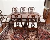 Lot #28 Dining Room Table w/ Six chairs
