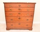 Lot 68 Early Two Drawer Blanket Chest 