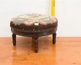 Lot 97 Antique Needlepoint Foot Stool