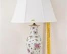 Lot 100 Porcelain Floral Table Lamp