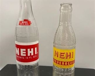 2 - Vintage Nehi Soda Bottles