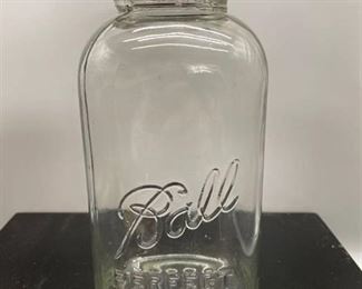Vintage Square 1/2 gallon Ball Perfect Mason Jar w Zinc Lid