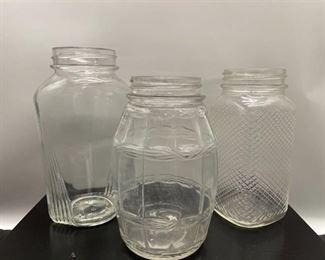 Lot of 3 Unusual Vintage Jars
