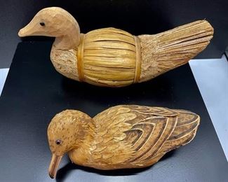 Hand Crafted Reed Ducks
