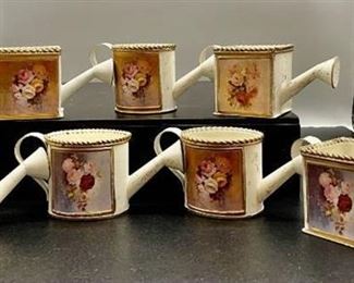 Lot of Small Decorative Watering Cans