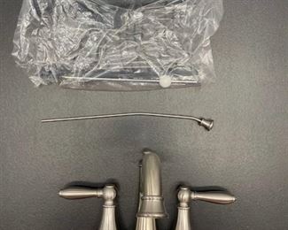 New Glacier Bay Two Handle Bath Faucet - Complete, w drain assembly