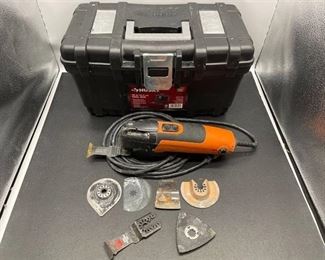 Fein FMM250Q Oscillating Tool w accessories and case - WORKS