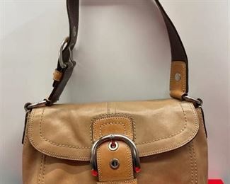 Tan Coach Purse - excellent condition