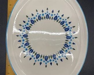 Large Stetson Oval Retro Serving Platter