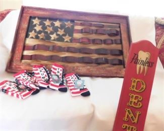 American Flag Decor & Trump Socks