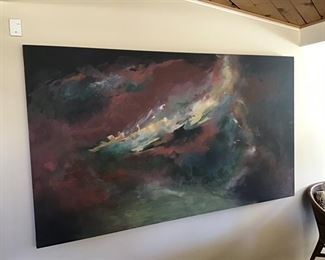 Mid- Century Super Large Original Art  Size:  