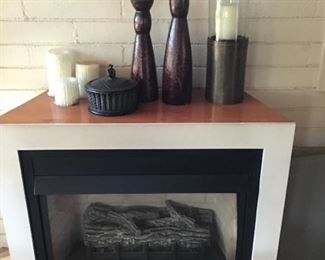 Decor CANDLE Holders ( Fireplace NOT for SALE)