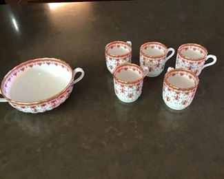 Fleur D Lys Soup Bowl & Expresso Cups