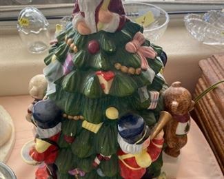 Spode Christmas Cookie Jar  Rare