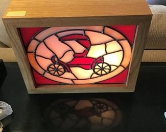 Handmade Stain Glass Model T Ford Light