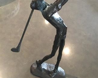 Golfer Statue