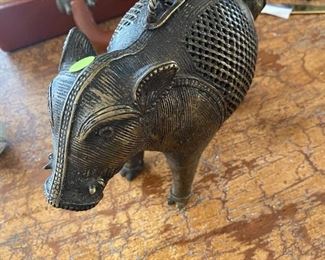Antique Boar Bank