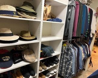 All men’s clothing and accessories 