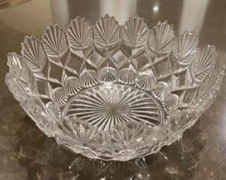 cut crystal art deco for sale during in-person shopping Friday and Saturday.