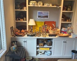 more beautiful items for in-person shopping item. Lovely copper, brass and antique pewter