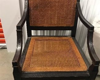 photo showing the caning