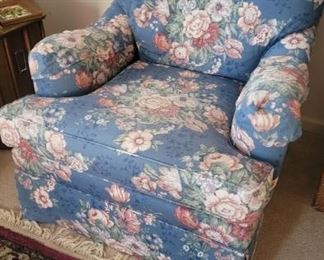 Custom Ethan Allen chair and matching sleeper sofa