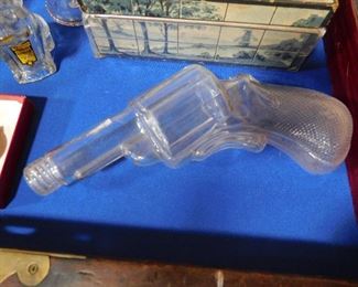 Glass gun candy container