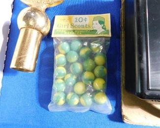 Vintage Girl Scout marbles