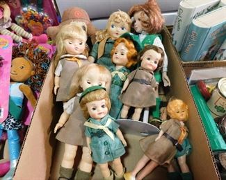 Vintage girl scout dolls
