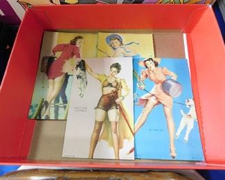 Vintage Pin Up Girl ink blotters