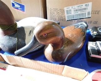 Wooden duck decoy