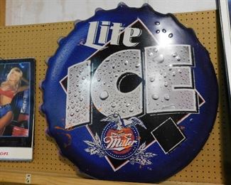 Miller Lite ice sign