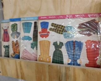 Vintage paper doll clothes