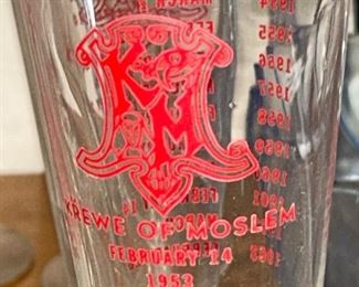Set of 8 Krewe of Moslem Pilsner Glasses