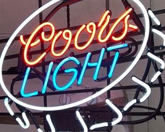 Coors Light Advertising Neon Light