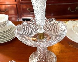 Rare Val St. Lambert Antique Epergne
