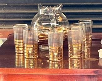 Set of Pitcher and Glasses