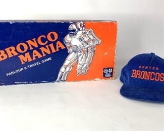  Bronco Mania Game and Corduroy Broncos Hat
