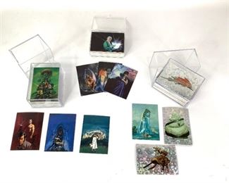  1994 Comic Images - The Alien World of Wayne Barlowe Collector Cards, 1994 Cardz- Julie Bell Fantasy...
