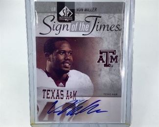 Autographed SP Sign of the Times Von Miller Card
