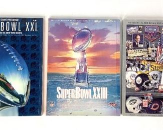  Three (3) Super Bowl Programs
