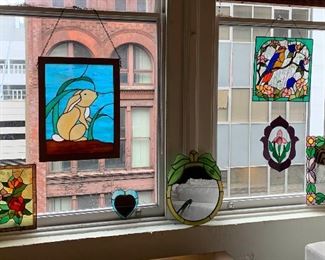 7 Stained Glass Window Hangings
