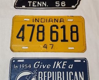 1950s License Plates