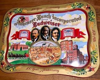 4 Budweiser Trays $20-$65