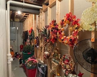 Seasonal wreaths and decor 