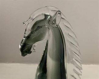 Vintage murano glass horse