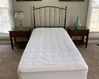 Twin iron bed