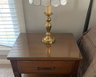 1of 2 matching nightstands with matching king headboard 